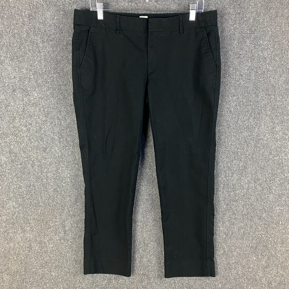 Gap Pants Women's Size 12R Slim Crop Black Hook & Eye Adults